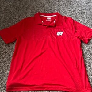Wisconsin Badgers Red Polo